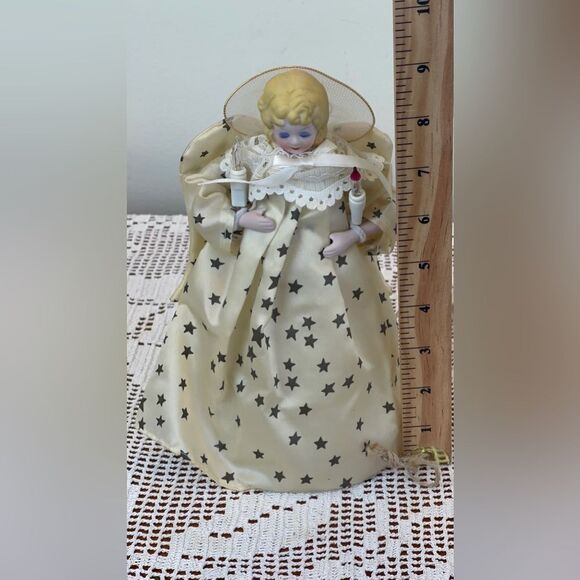 Vintage Angel Tree topper || Flashing tree topper || Christmas tree decorations - Picture 7 of 13